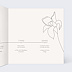Faire part mariage Iris Intérieur Droit