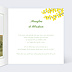 Faire part mariage Mimosa Intérieur Droit