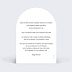 Faire part mariage Bouquet de fleurs Verso