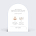 Faire part mariage Joli Programme Verso