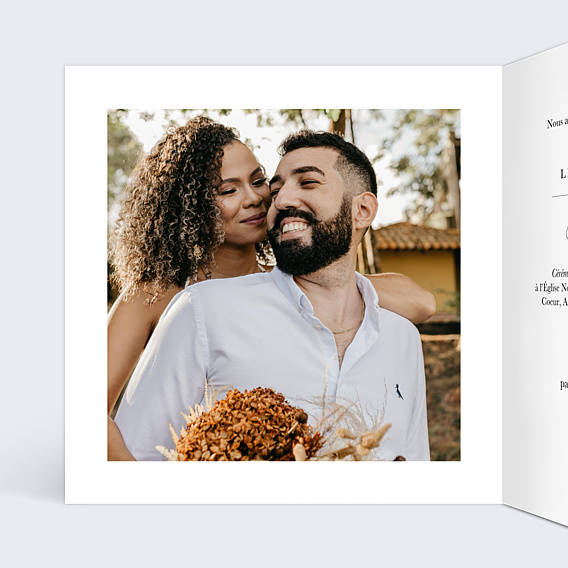 Faire-part Mariage Etiquette Tropicale