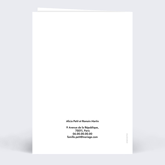 Faire-part Mariage Couple en illustration minimaliste