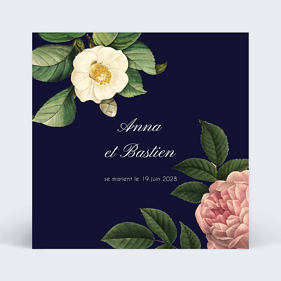 Faire-part Mariage Flowers