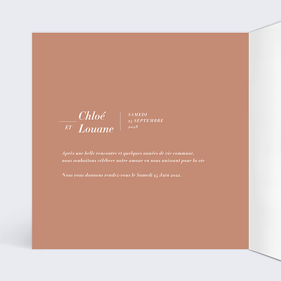 Faire-part Mariage Young Summer