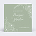 Faire-part Mariage Gravure Vert Sauge