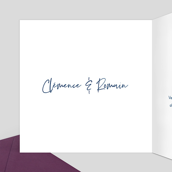 Faire part mariage Post it Intérieur Gauche