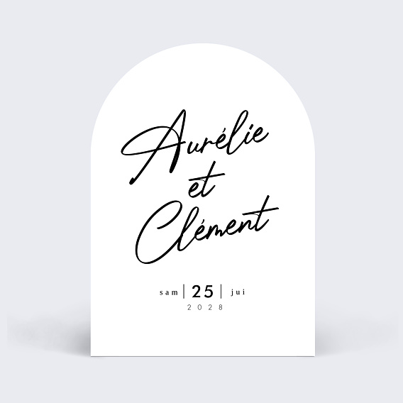 Faire part mariage Solstice Recto