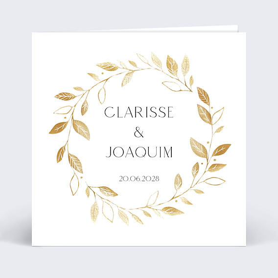 Faire-part Mariage Couronne chic
