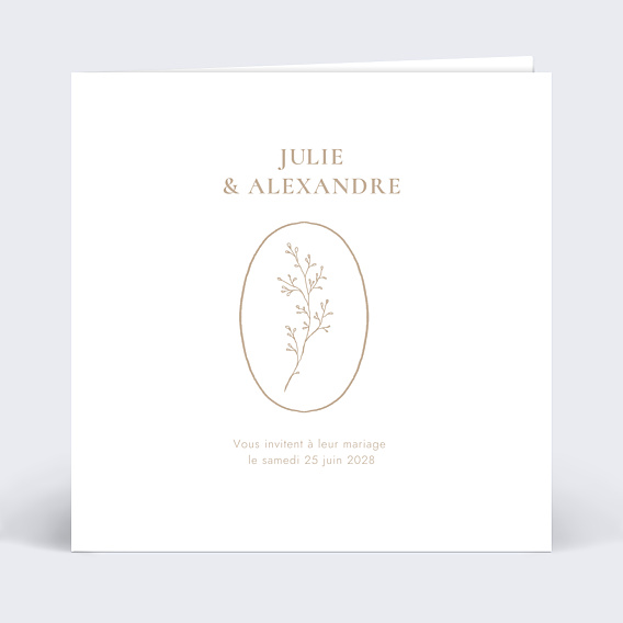 Faire-part Mariage Joli Bouquet