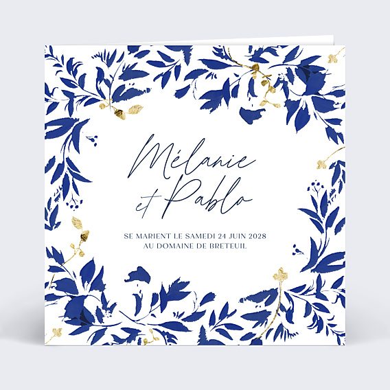 Faire-part Mariage Esprit Azulejos