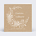 Faire-part Mariage Couronne Kraft