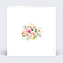 Faire-part Mariage Bouquet Champêtre Aquarelle