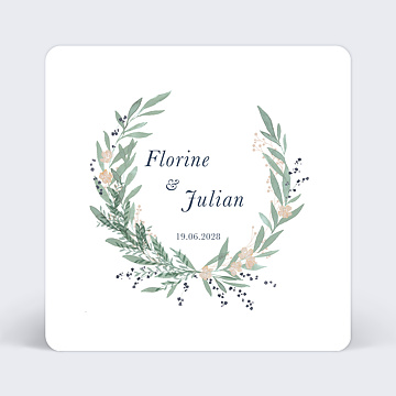 Faire-Part de Mariage Virtuel Couronne de Laurier