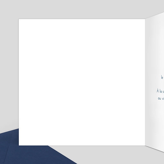 Faire part mariage Multiphotos chic Intérieur Gauche