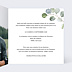 Faire part mariage Couronne Eucalyptus Intérieur Droit