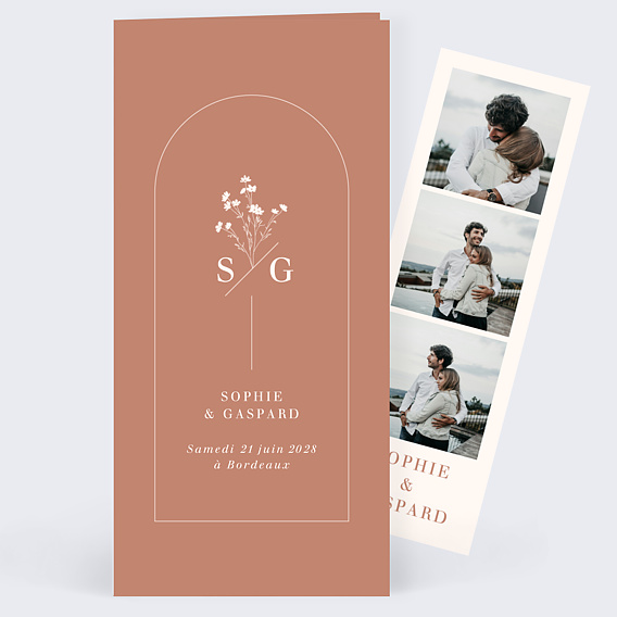 Faire part mariage Botanica