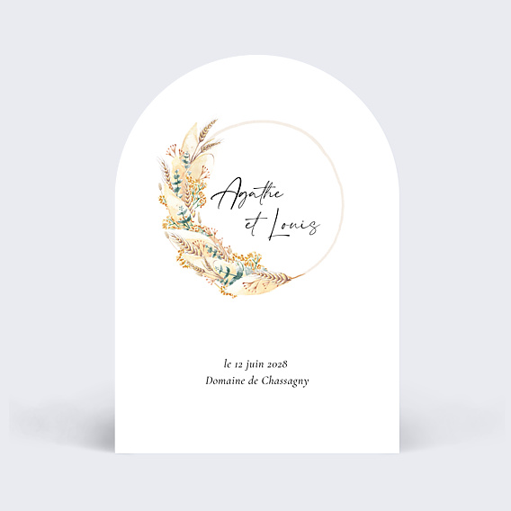 Faire-part Mariage Couronne Boréale