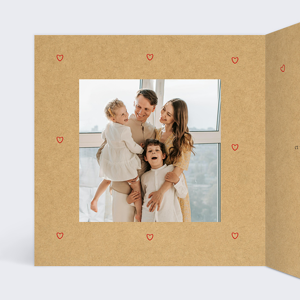 Faire-part de Mariage Timeline Intérieur Gauche