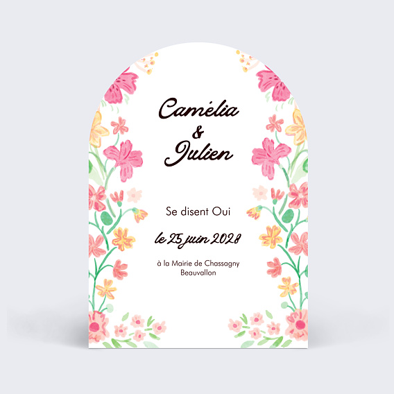 Faire part mariage Jardin botanique