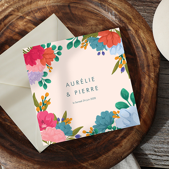 Faire part mariage Jardin Enchanté Après 1