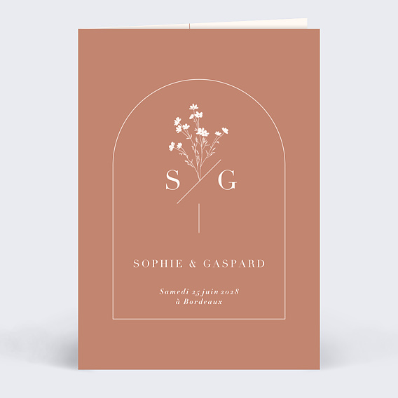Faire part mariage Botanica