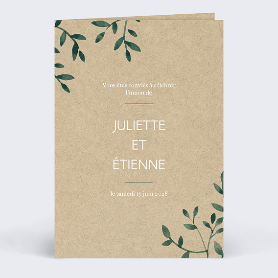Faire part mariage Ombrage