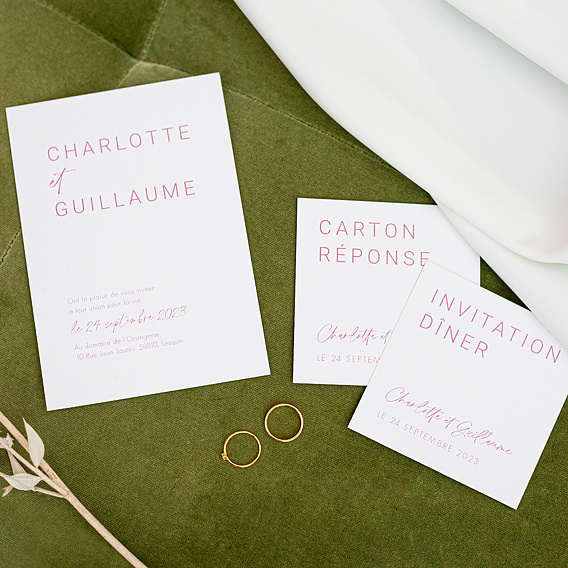 Faire-part Mariage Maison Lemoine X Popcarte - Ivory