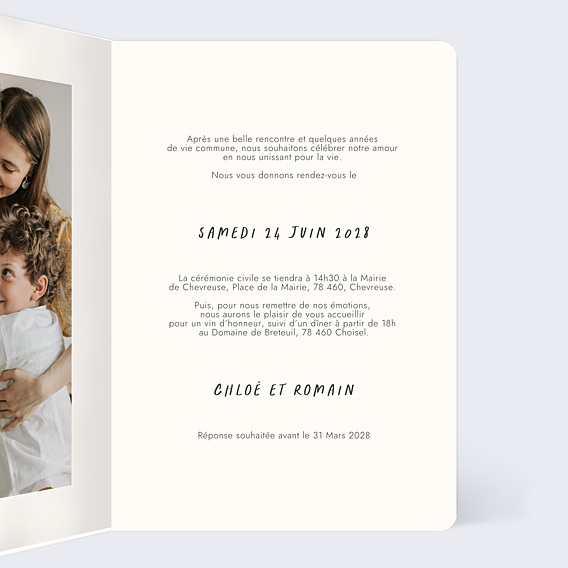 Faire-part Mariage Faire-part de Mariage Enfant