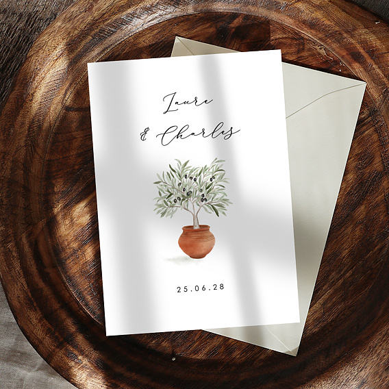 Faire part mariage Mariage à la Provençal Après 4