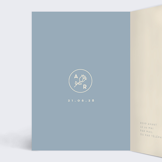 Faire part mariage Pick the date Intérieur Gauche