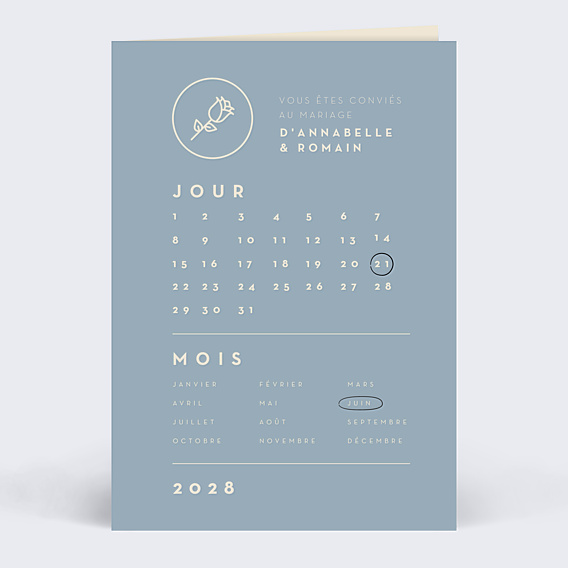 Faire part mariage Pick the date