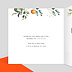 Faire part mariage Agrumes Intérieur Gauche