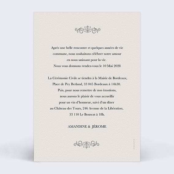 Faire-part Mariage Journal