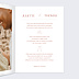 Faire-part Mariage Bohème Terracotta