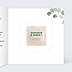 Faire part mariage Couronne Eucalyptus avec Graines Intérieur Droit
