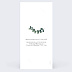 Faire part mariage Branche d'Eucalyptus Verso