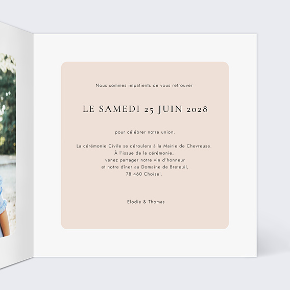 Faire-part Mariage Gourmandise