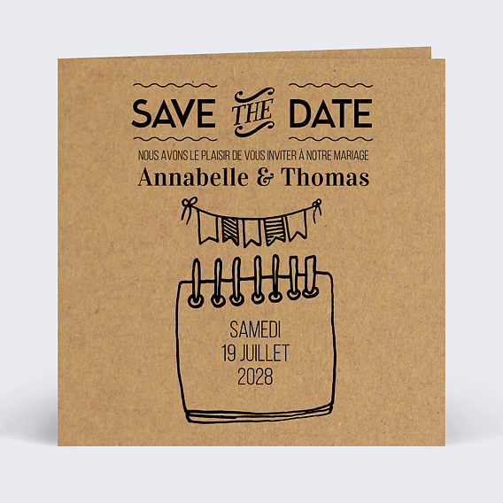 Faire-part Mariage Petit Carnet