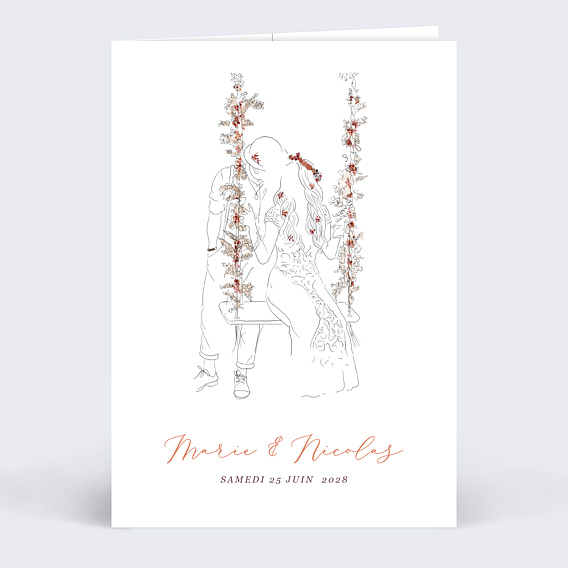 Faire-part Mariage Sur la Balancoire