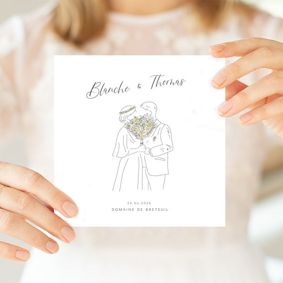 Faire part mariage Timidité
