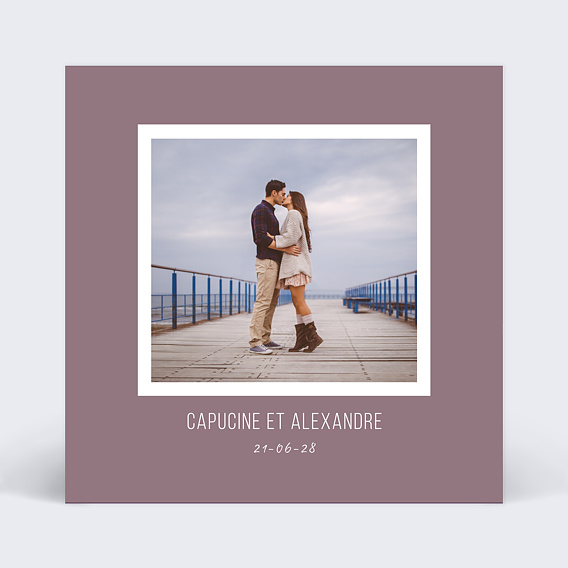 Faire-part de Mariage Violet