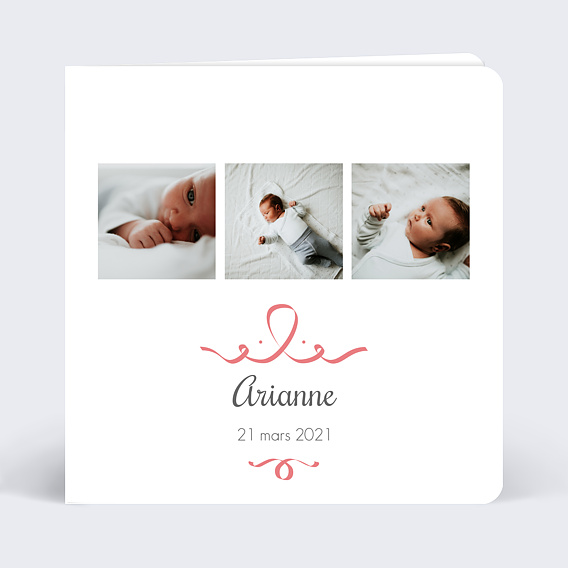 Faire-part Naissance Arabesque