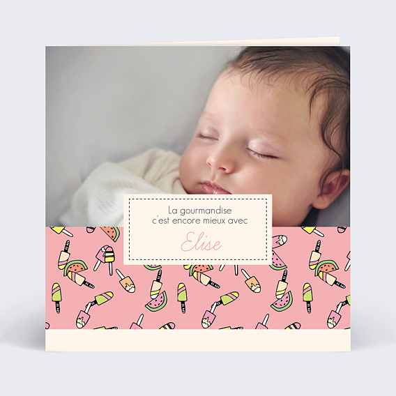 Faire-part Naissance Eté
