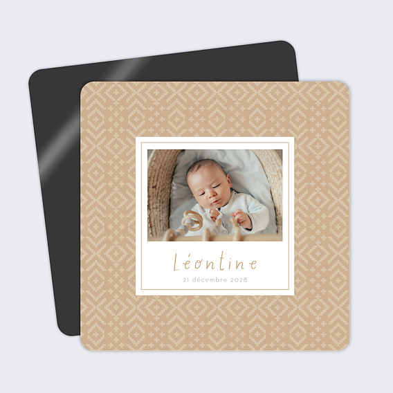 Faire part naissance Tissu