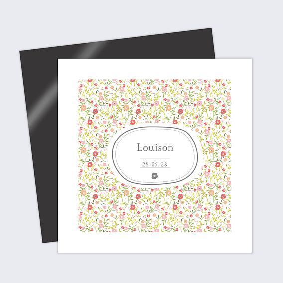 Faire part naissance Liberty fille