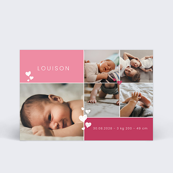 Faire-part Naissance Scrapbooking