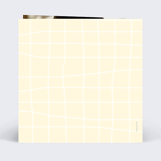 Faire part naissance Damier Verso