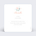 Faire-part Naissance Couronne de Fleurs