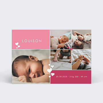 Faire-part de Naissance Virtuel Scrapbooking