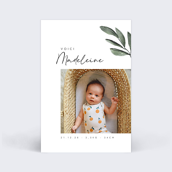 Faire-part Naissance Original fille
